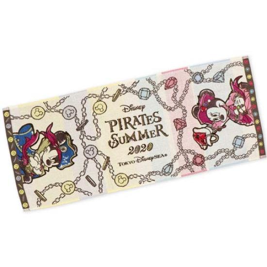 

Микки Минни Лицевое полотенце Дисней Пираты Лето 2020 Пиратский Дисней Мерч Сувенир DisneySea и [Эксклюзив Токио]