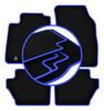 CARLUX-BLUE Car Mats For: Ford Fiesta MK7 Hatchback (2008-2011)