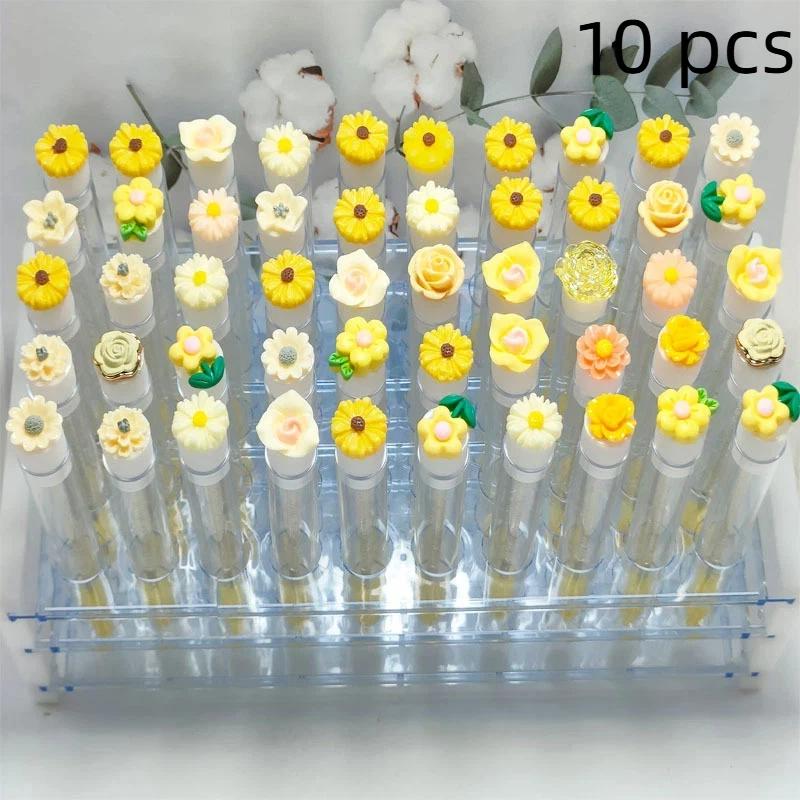 

10/50Pcs Reusable Eyelash Brush Tubes Eyebrow Brush Eyelash Wands Replaceable Dust-Proof Cleaner Storage Tubes Makeup Tool 10pcs жёлтый