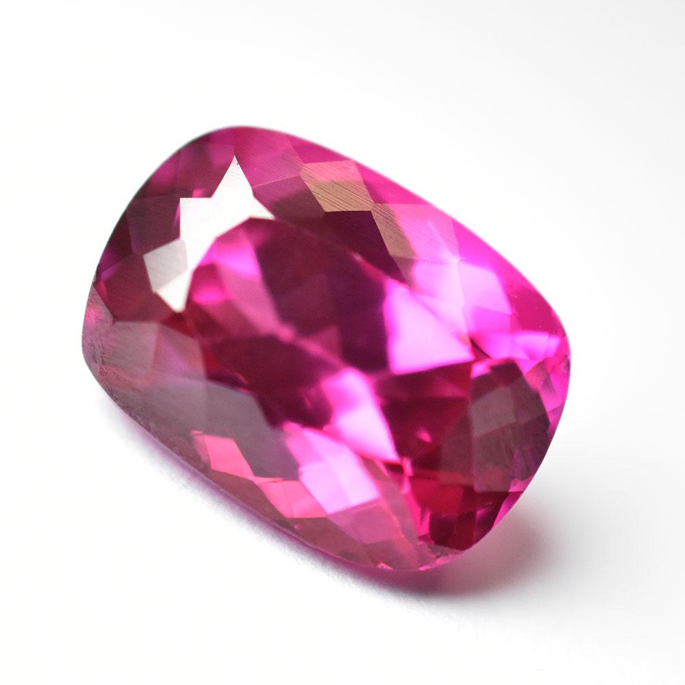 Natural Pink Tourmaline Loose Gemstone 9.70 Ct Cushion Cut October Birthstone for Gem Collections