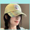 Pink Cotton Embroidered Baseball Cap With Wide Brim And Sun Protection For Women