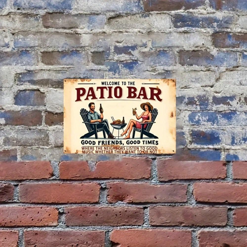 Welcome Vintage Metal Sign Home Garden Wall Decor 8X12 Inch