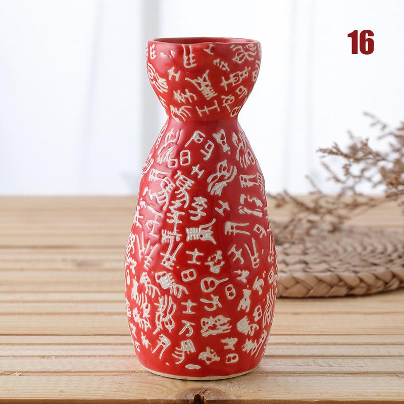 Maneki Neko Japonez Ceramic Retro Sticlă de Sake 150ml Tokkuri Pisică Norocoasă Gheișă Sakura Lichior Distribuitor de Sake Pahare Sticlă de Vin