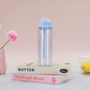 Water bottle new bounce cover plastic cup portable outdoor sports space cup PET portable strap lock straw cup