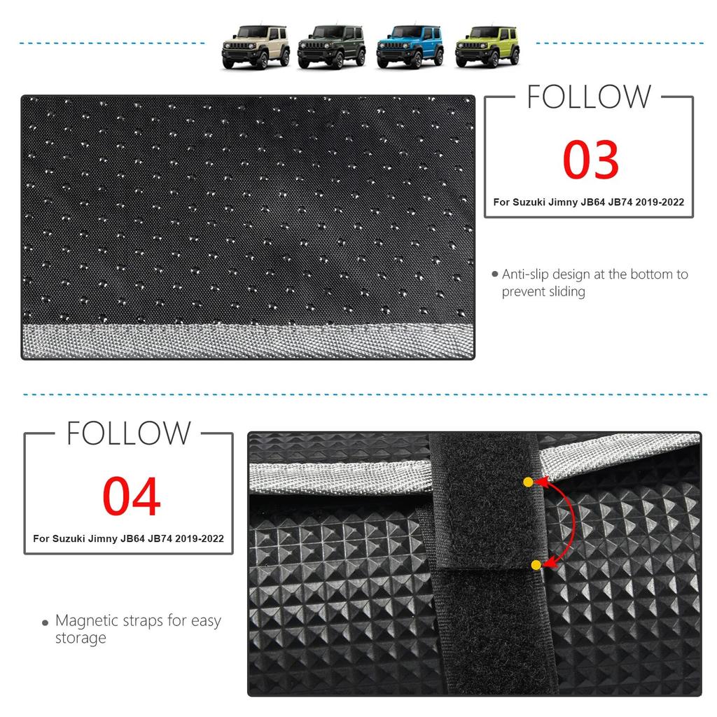 Luggage Mat for Suzuki Jimny JB64 JB74W   Cargo Boot Liner Tray Rear Trunk Floor Mat  Car Styling Internal Accessories