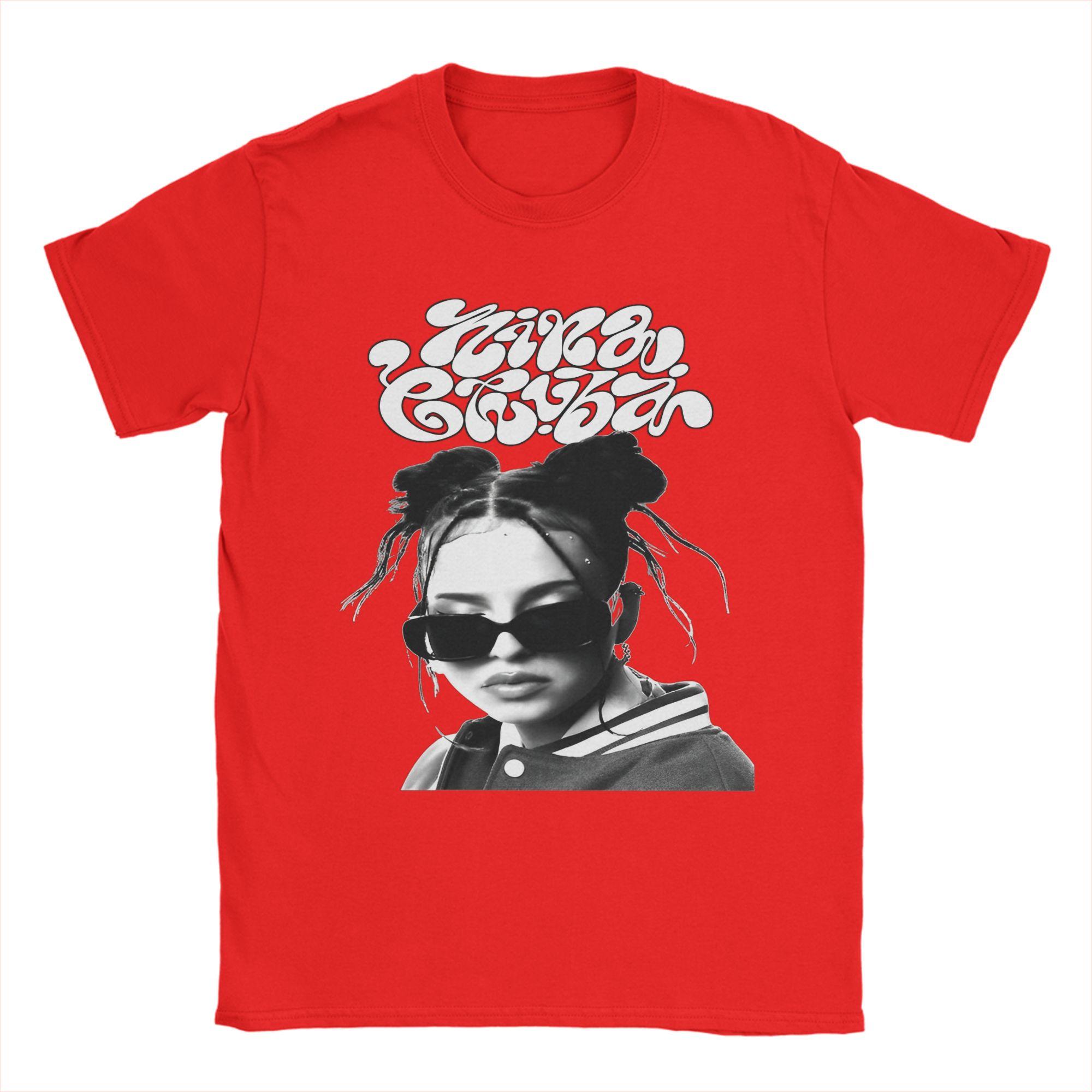 

Футболка с графическим принтом Nina Chuba Tour 2025 Мужская Женская Хлопок Футболка Одежда S