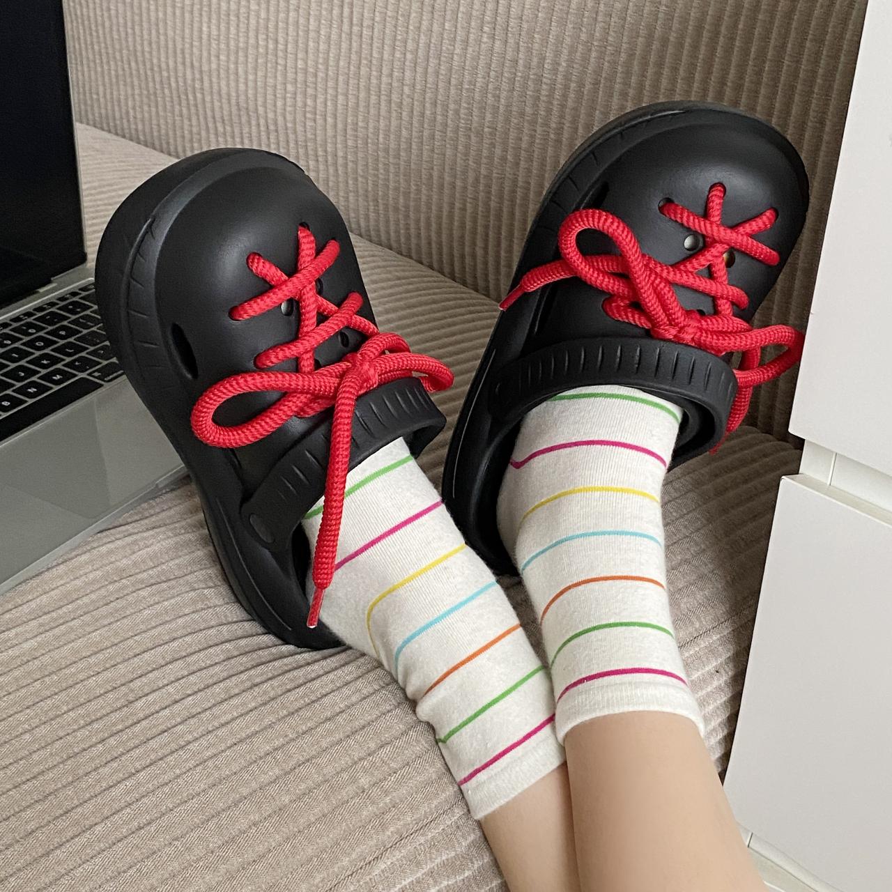 

Женские сандалии повседневные домашние на шнуровке удобные пляжные милые допаминовые модные женские тапочки 41