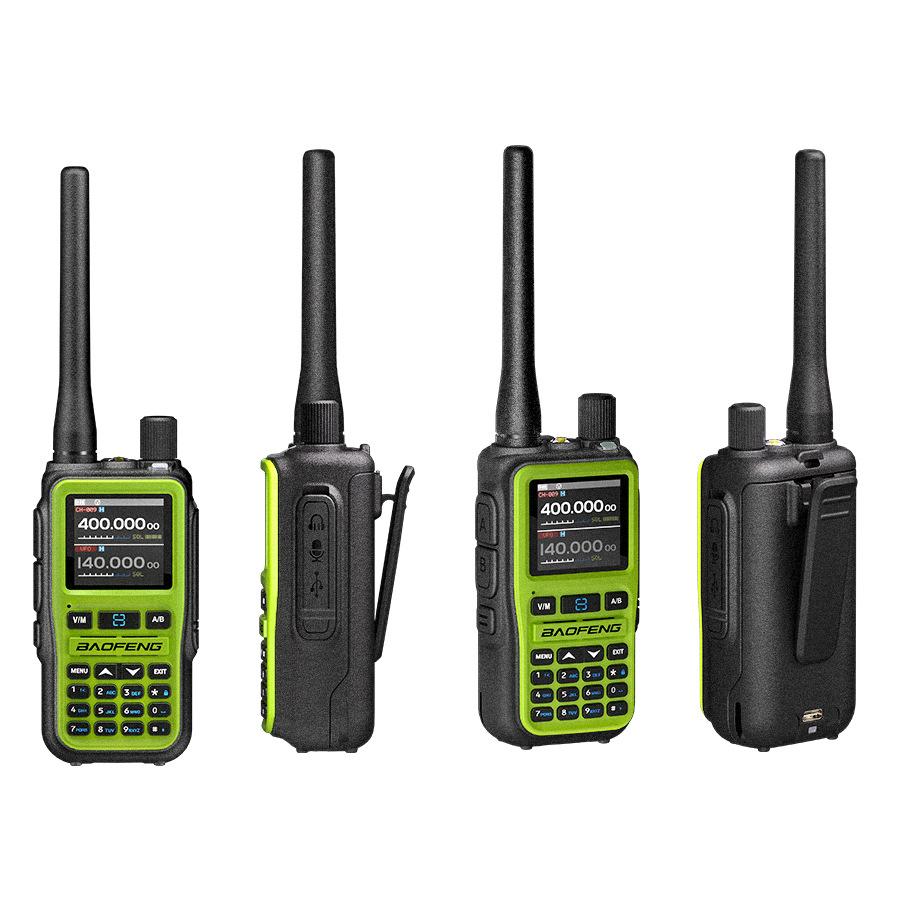 Baofeng 5R Mini Walkie Talkie Dual PTT Bluetooth APP Programming Grey Black Multi Band AM Wireless Copy Frequency Two Way Radios