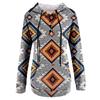 Women's Casual Fashion 2022 Print Long Sleeve Pullover Hooded Top