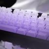125 Key Gradient Purple Keycaps PBT Material Dye Sub Cherry Profile Fits Cherry MX Switch Mechanical Keyboard for 61/64/87/104/108 (Purple)