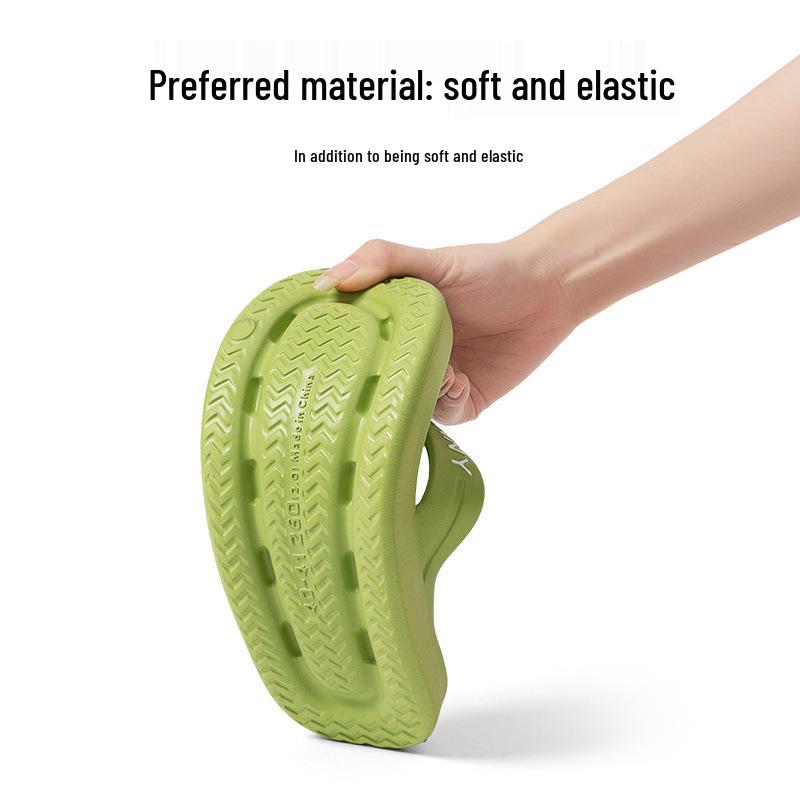 Eva Non-Slip Odor-Free Flip-Flops: Portable Summer Sandals for Men and Women with Thick Soles for Outdoor Wear and Beach Activities