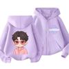 Kpop Demon Hunters Zipper Hoody Children Huntrix Rumi Zoey Cartoon Fashion Zip Sweatshirt Boy Girl Casual Tops Kids Clothes Gift