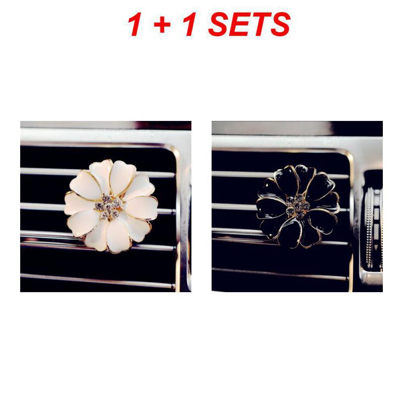

2SETS Air Freshener Multifunctional Portable Camellia Car Supplies Air Outlet Aromatherapy Clip Universal Durable