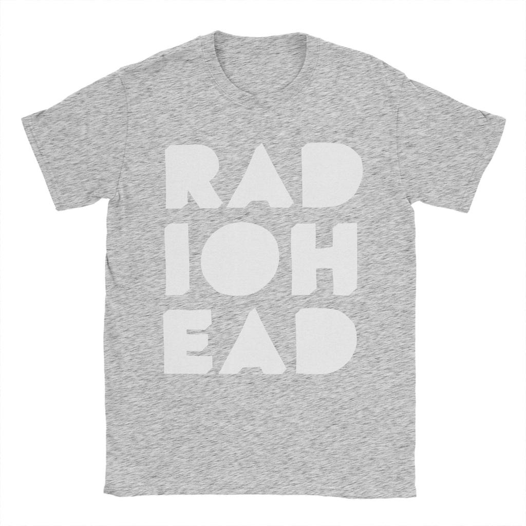 Men's Radiohead  T Shirts  Pure Cotton Clothes Humorous Short Sleeve Crew Neck Tees 6XL T-Shirt