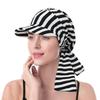 Wide Brim Headscarf Hat With Leopard Print And Floral Pattern Summer Style For Women And Men