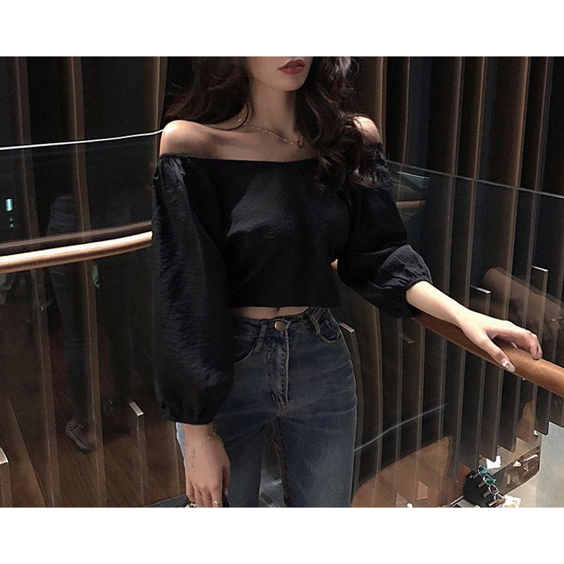 

EBay Хлопок Лен Винтаж Горячая Распродажа Комплект Рубашка Топ Black M