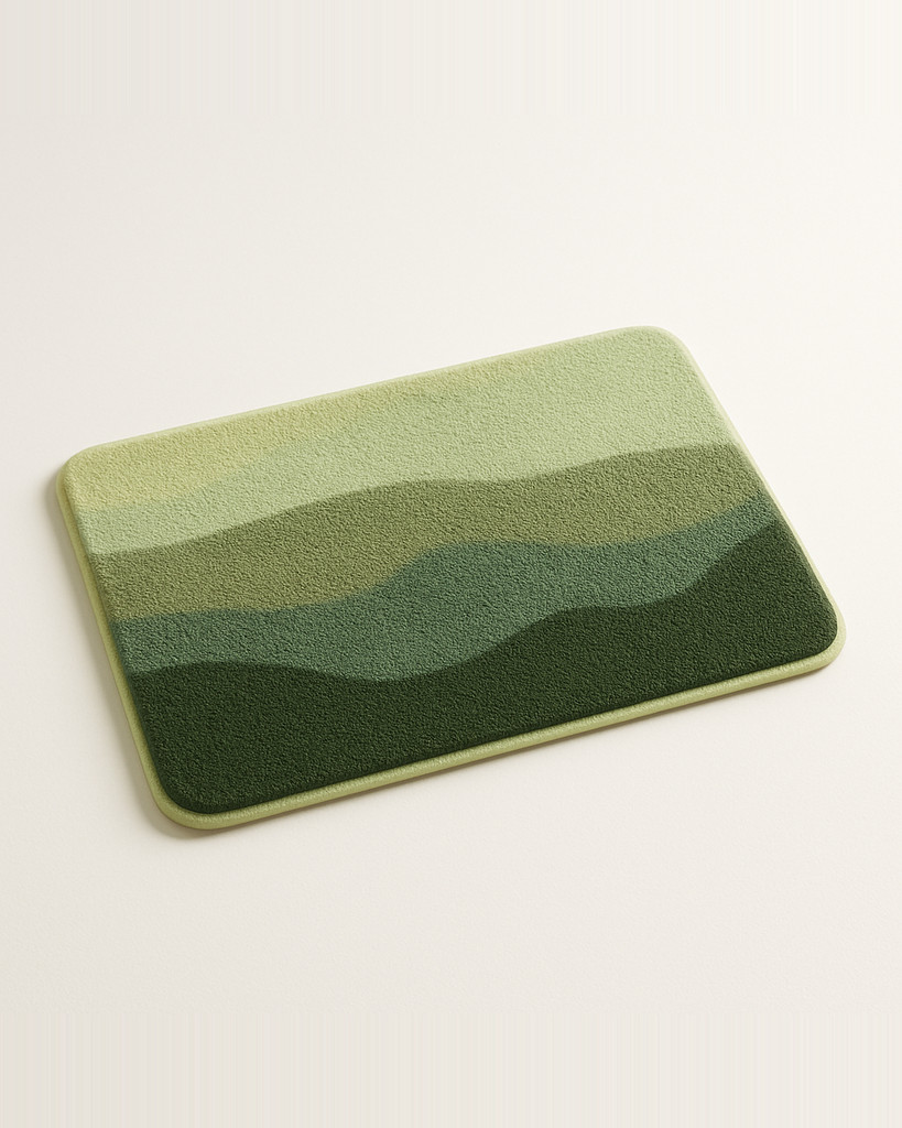 1ks luxusní plyšová podložka do koupele – neklouzavá, ultraabsorpční, lze prát v pračce pro pohodlí koupelny a obývacího pokoje