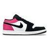 Jordan Air Jordan 1 Pink Leopard Abrasion Resistant Low top Vintage Basketball Shoes Unisex Black Pink HF3148-106(Team701-)
