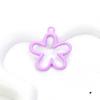 Elegant Hollowed Five Petal Flower Pendant Small Flower Charm DIY Necklace Accessory Gift for Jewelry Making Supplies