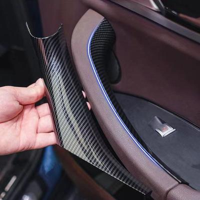 1 pz. Adesivi per la copertura protettiva della maniglia del bracciolo della portiera interna dell'auto per BMW X3 ix3 X4 2018-2024. Accessori per interni auto.