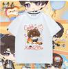 Anime Love And Deepspace Caleb Round Neck Sleeve Tshirt Summer Cosplay Costume Casual Student Loose Tops New Ydn