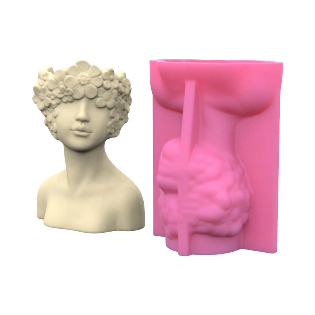 Silikonvaseformer Blomstervaseformer Kunstnerisk menneskelig figur Form Crafting Molds Kunstfigurformer Egnet for håndverk