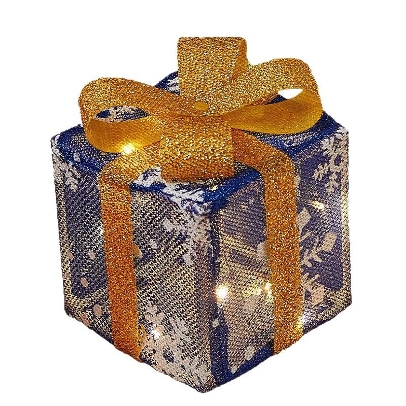 Folding Christmas Gift Box Set: Three-Piece Party & Festival Decoration
