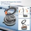 Vacuum Suction Cup Magnetic Phone Holder Multi-functional Foldable Storage Holder With 360° Metal Strut Car Smartphone Holder