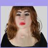 Mulher Bonita de Cabelo Longo Máscara Engraçada Fantasia Adereço de Cabeça Para Festas e Eventos de Halloween