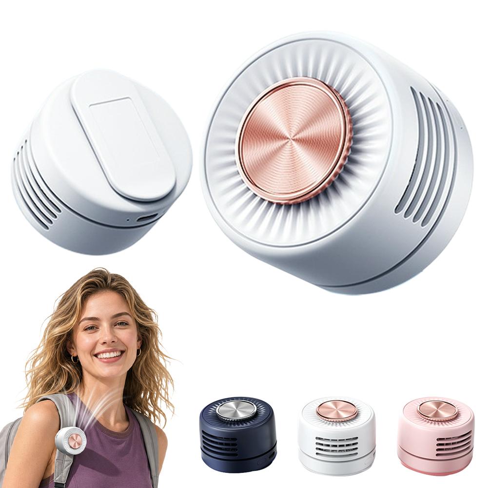 Portable Bladeless Clip Fan 360° Rechargeable Mini USB Desk Fan Small Cooling Fan for Outdoor Travel Office