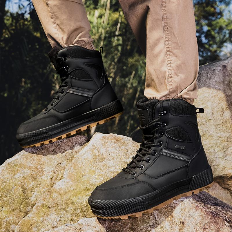 Fashion Vintage-Inspired Anti-Slip Wear-Resistant Men's Motorcycle Protective Shoes outdoor field training hiking shoes