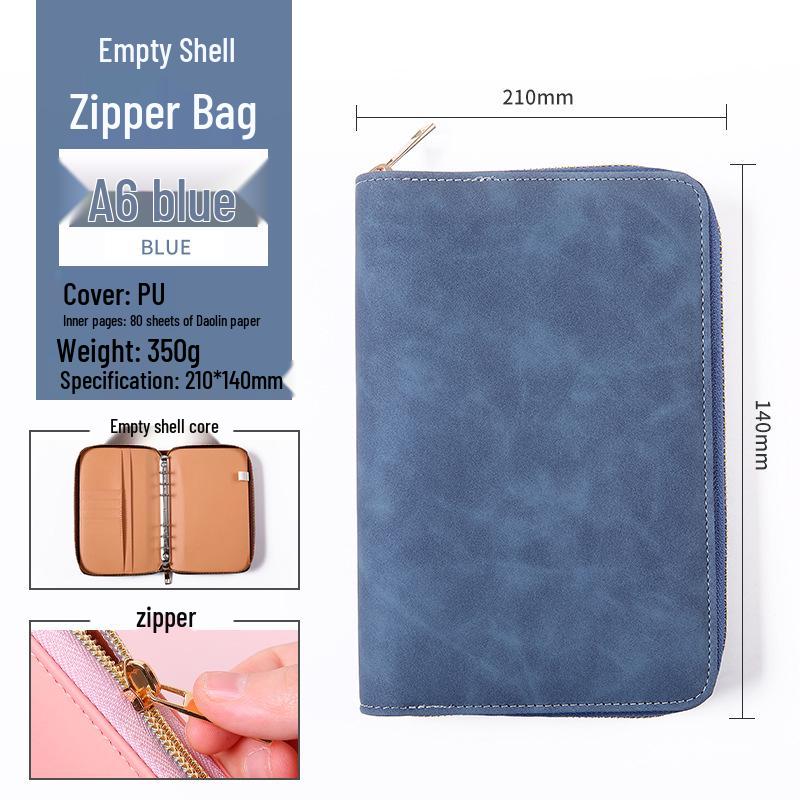 

A6 Шкіряний Блокнот-планувальник для бізнесу на блискавці