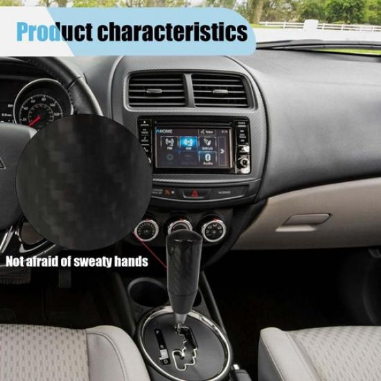 Car Shifter Knob, Buttonless Automatic Manual Gear Shift Knob, Stick Shift Black
