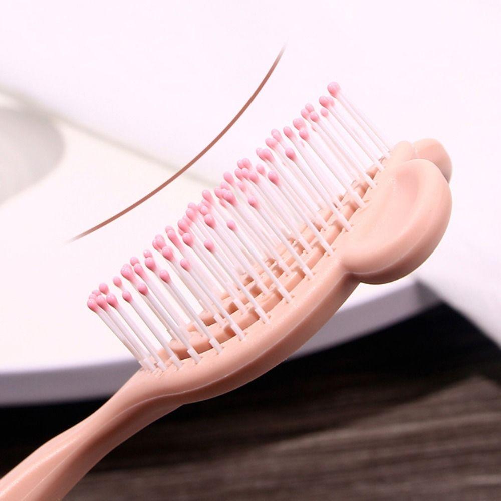 Wet and Dry Massage Comb Soft Pins Styling Comb Portable Children's Hair Combs