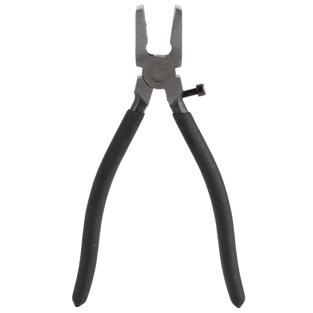 Rubber Tips Running Pliers Black Flat Nose Pliers  Stained Glass and Mosaics Work