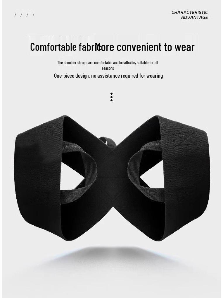 

TikTok-Inspired Straight-Back Shoulder Strap for Fitness and Chest Support