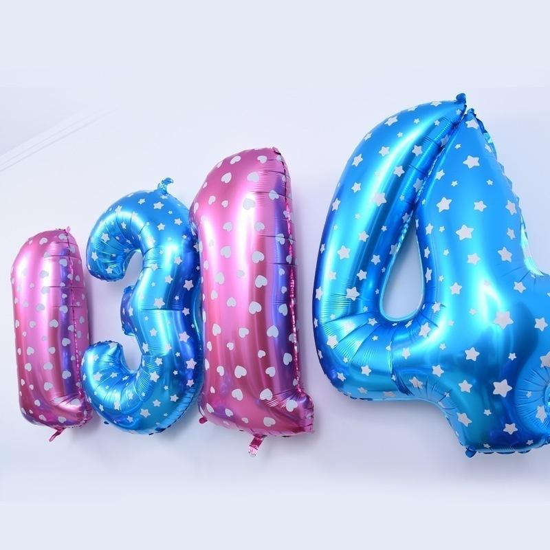 1 stk/parti Høykvalitets tall 0-9 folieballonger På For Overraskelse Jubileumstall