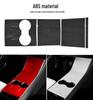 Tesla Model 3 Karbonfaser-Konsolenpanel Kratzfester Dekorativer Aufkleber