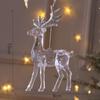Snowflake Icicle Drop Ornaments Crystal Christmas Tree Transparent Decoration Pendant Christmas Home Decoration Navidad 2023