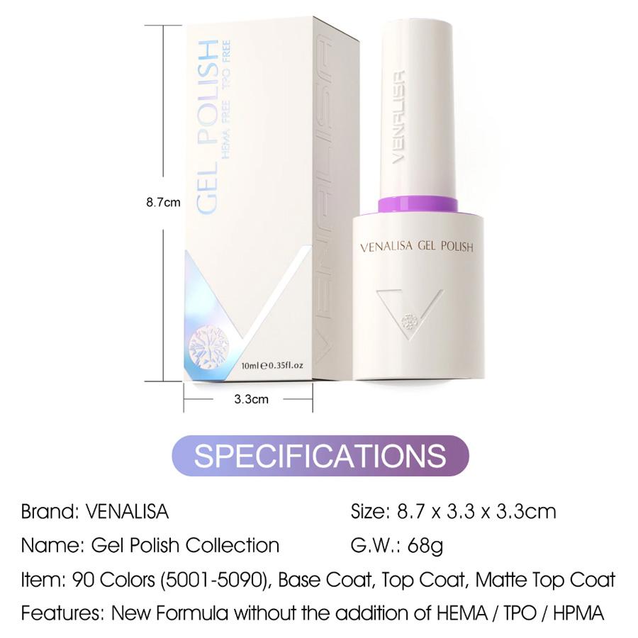 Venalisa Gel Nail Polish 10ml Hema TPO Free Snow Lotus Winter Glitter Shinning Soak Off UV LED Gel Varnish Nail Manicure