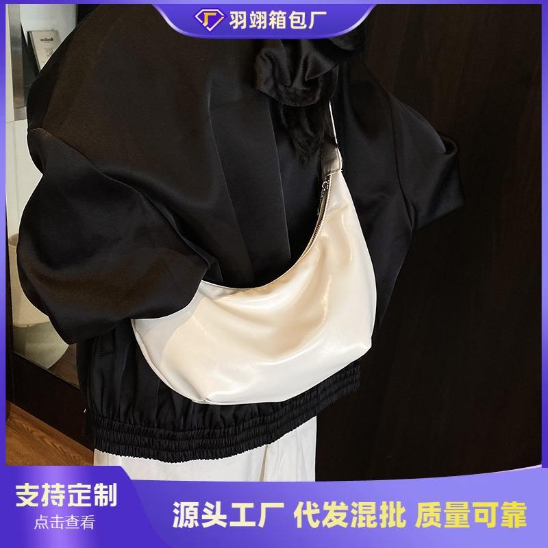 Popular simple bag women's new fashion casual shoulder dumpling bag messenger bag