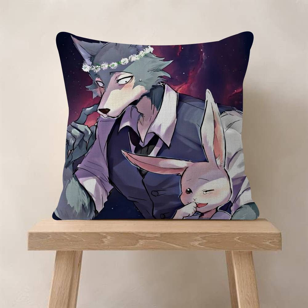 1pc Anime Beastars Cushion Cover Car Throw Pillow Case For Sofa Car Christmas Gift