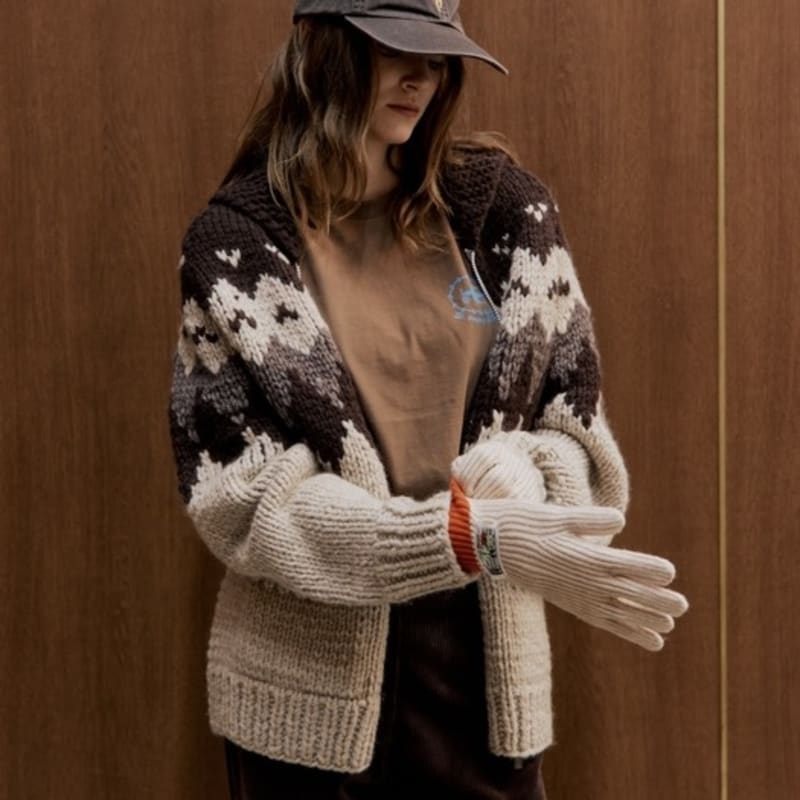 Diaalto ROUBAIX KNIT GLOVES_BEIGE