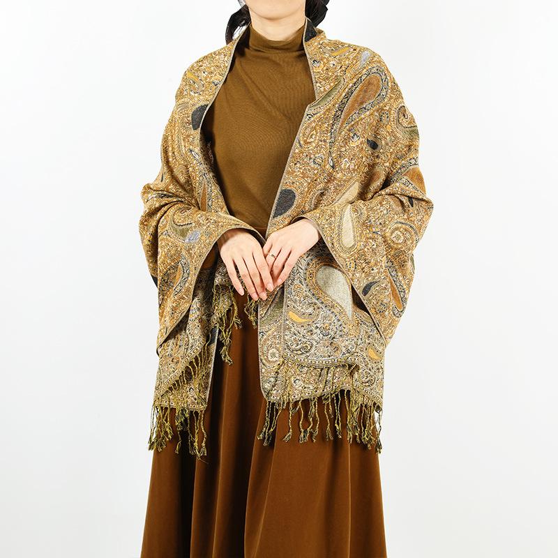 Spring and Autumn with large size shawl decoration long scarf long scarf women's fringed headscarf