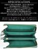 Green Crocodile Long Wallet for Men and Women, Authentic Crocodile Leather, Single Piece, Unparalleled Design, Round Zipper, Coin Purse, Card Slots,