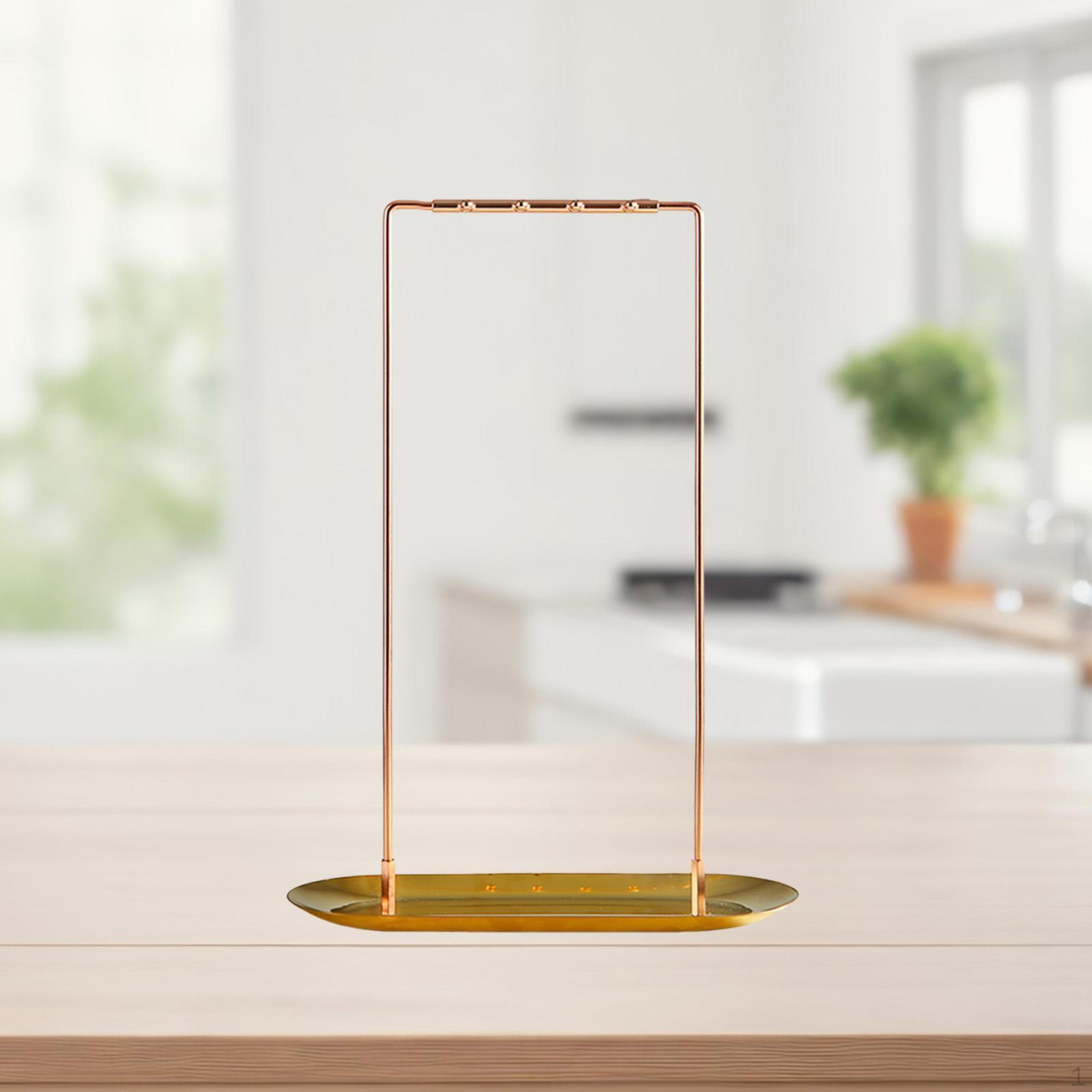 

Подставка для каллиграфических кистей Китайская вешалка Декоративная Многофункциональная Подставка-колокольчик для ветра Ожерелье rose gold A