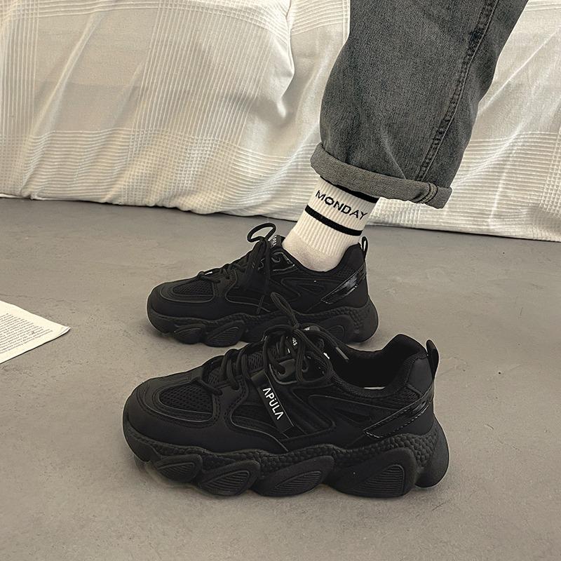 Sneakers mesh shoes breathable mesh new summer thin thick sole small size