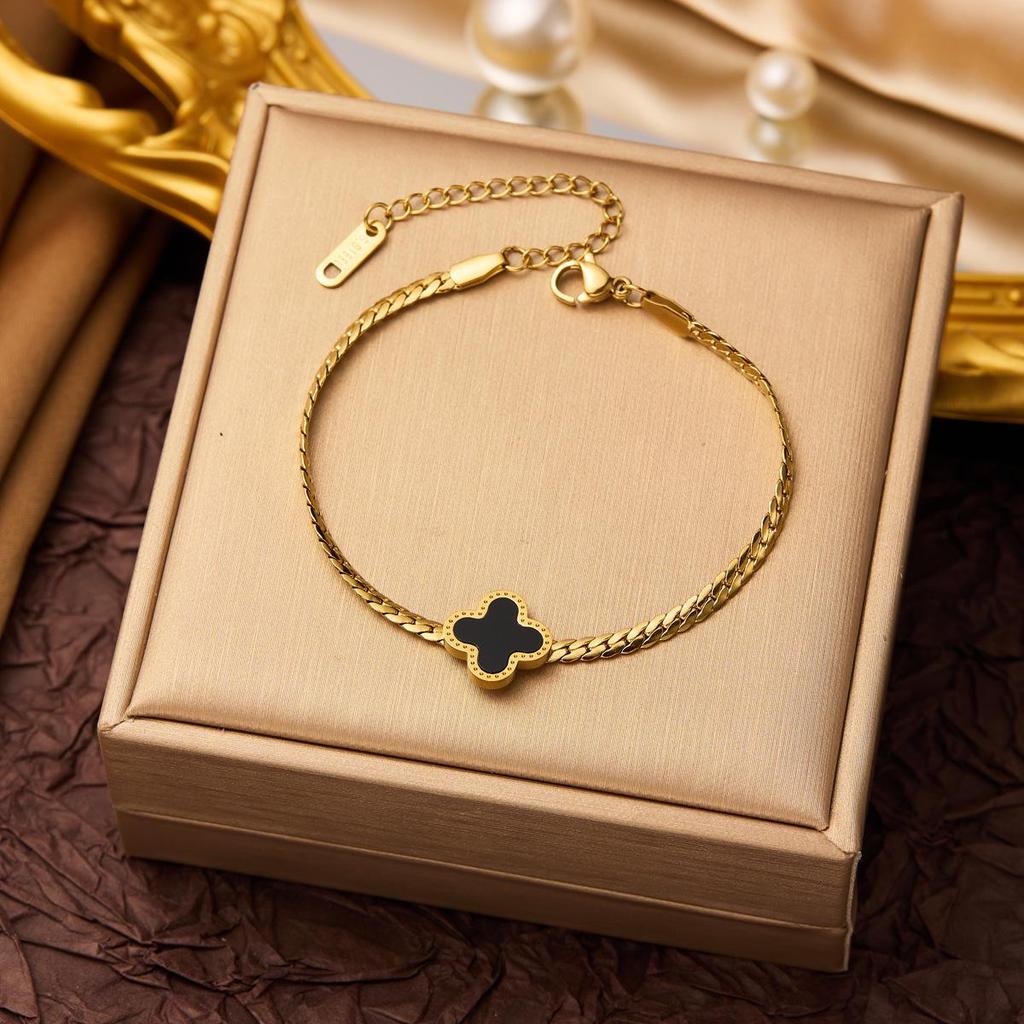 Neues Modisches Titanstahl Anlauffreies Armband für Damen - Vielseitige Europäische Stil-Trends