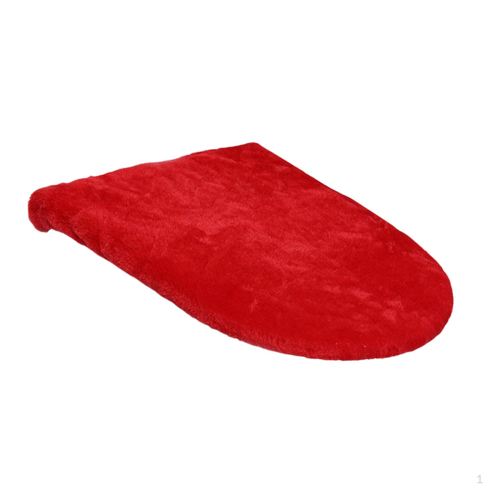 

Крышка для унитаза в ванной, коврик для сиденья унитаза, эластичные края, впитывающий протектор для ванной комнаты красный