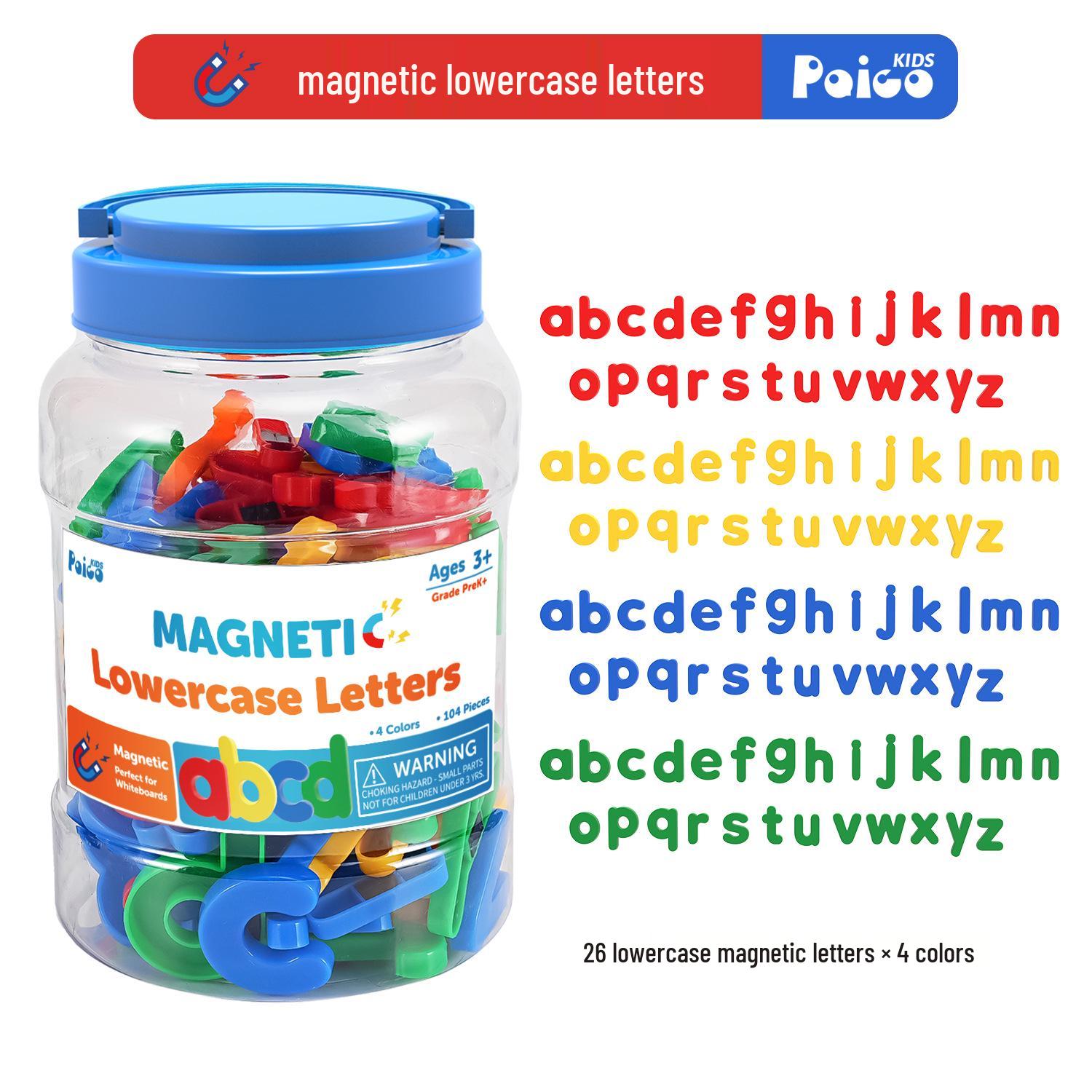 Magnetic Rainbow Letters & Numbers Set with Whiteboard for Early Education